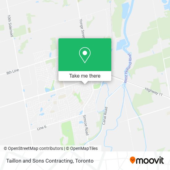 Taillon and Sons Contracting map