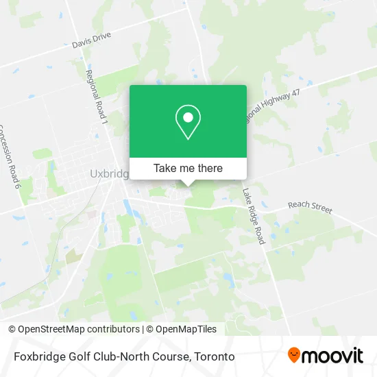 Foxbridge Golf Club-North Course map