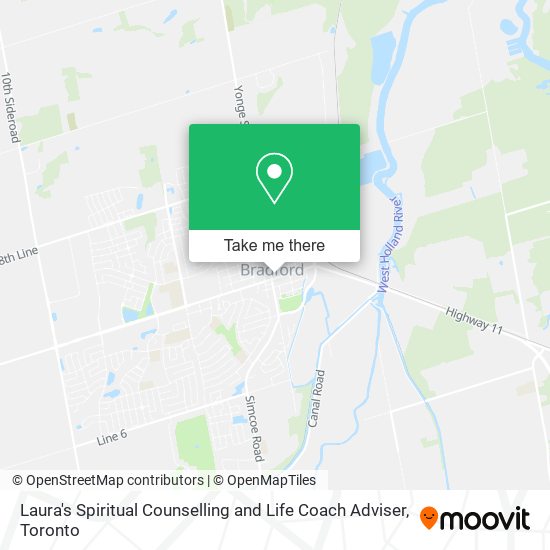 Laura's Spiritual Counselling and Life Coach Adviser map