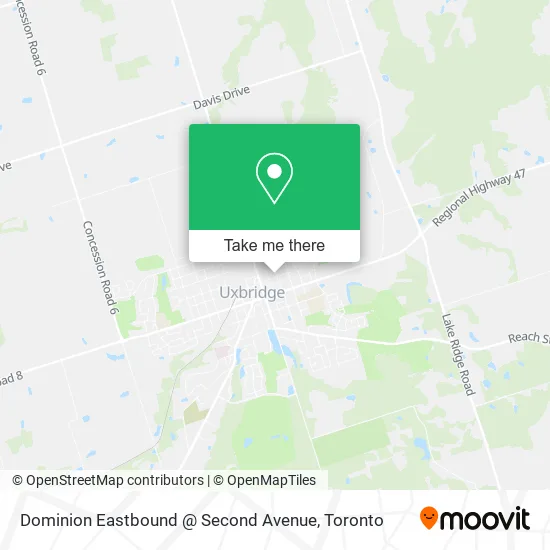Dominion Eastbound @ Second Avenue map