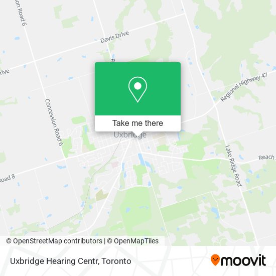 Uxbridge Hearing Centr map