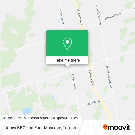 Jones BBQ and Foot Massage map