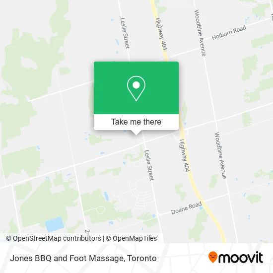 Jones BBQ and Foot Massage map
