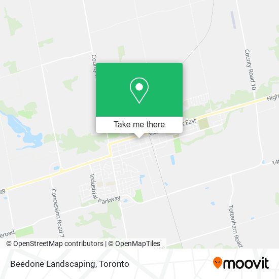 Beedone Landscaping map