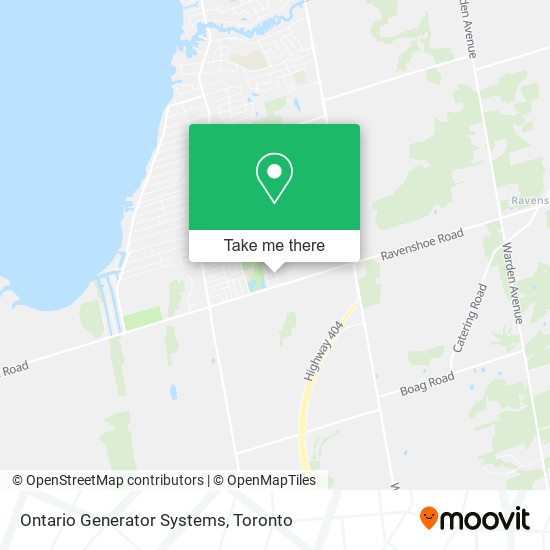 Ontario Generator Systems map