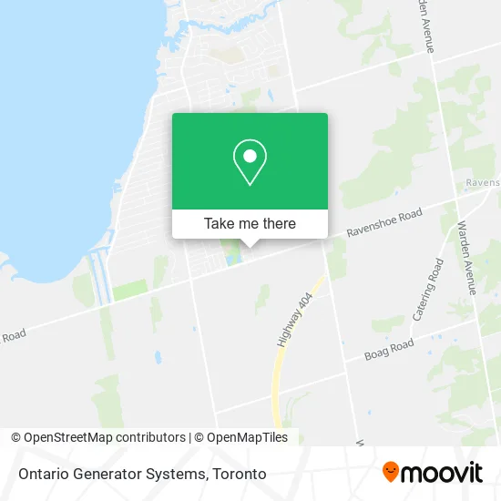 Ontario Generator Systems map
