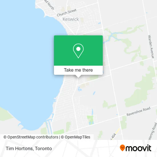 Tim Hortons map