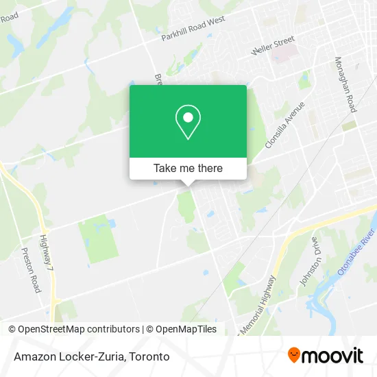 Amazon Locker-Zuria map