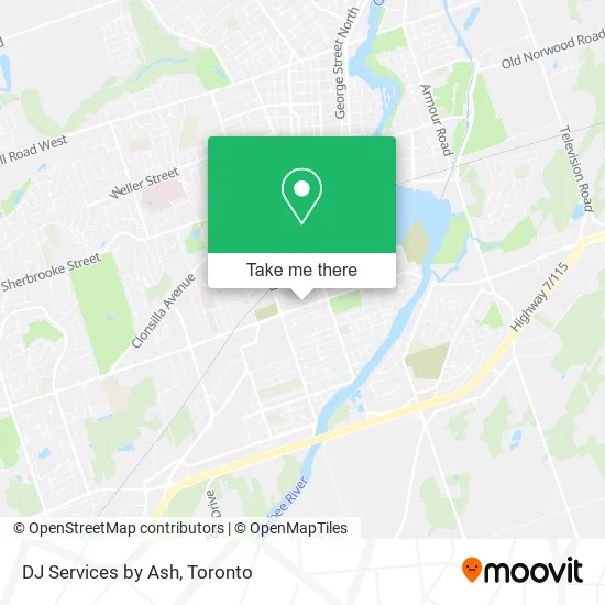 DJ Services by Ash map