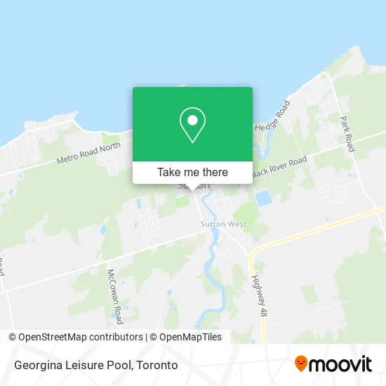 Georgina Leisure Pool map