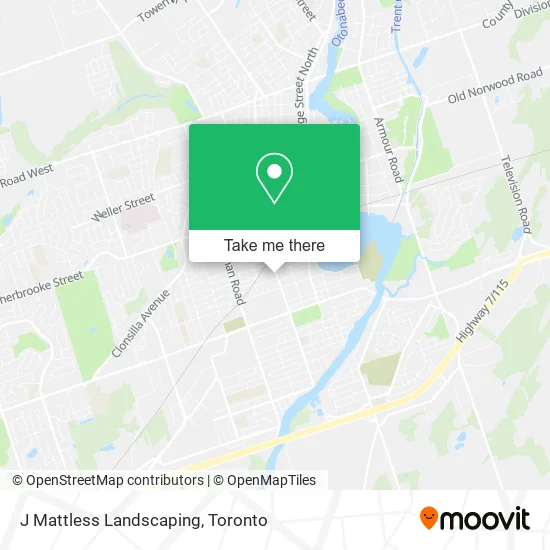 J Mattless Landscaping map