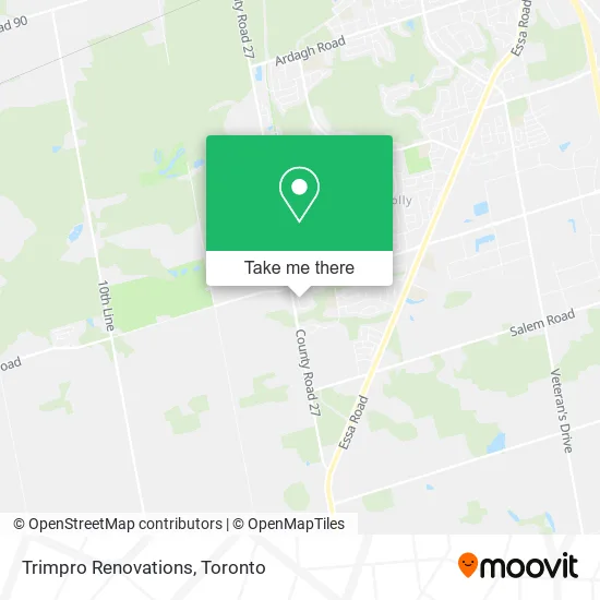Trimpro Renovations map