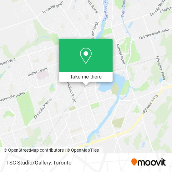 TSC Studio/Gallery map