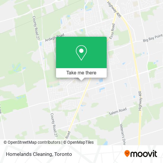 Homelands Cleaning map