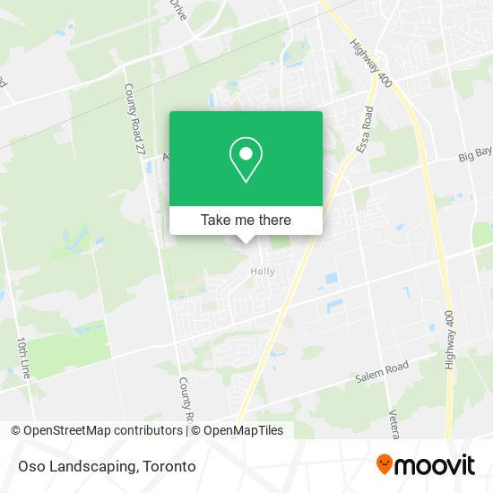 Oso Landscaping map