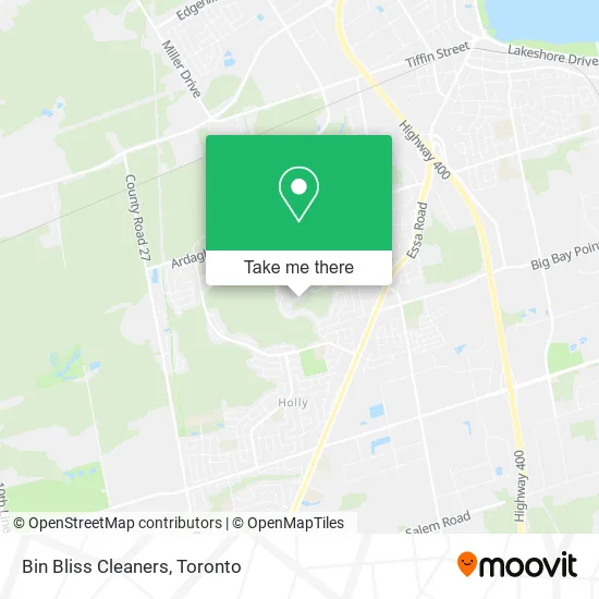 Bin Bliss Cleaners map