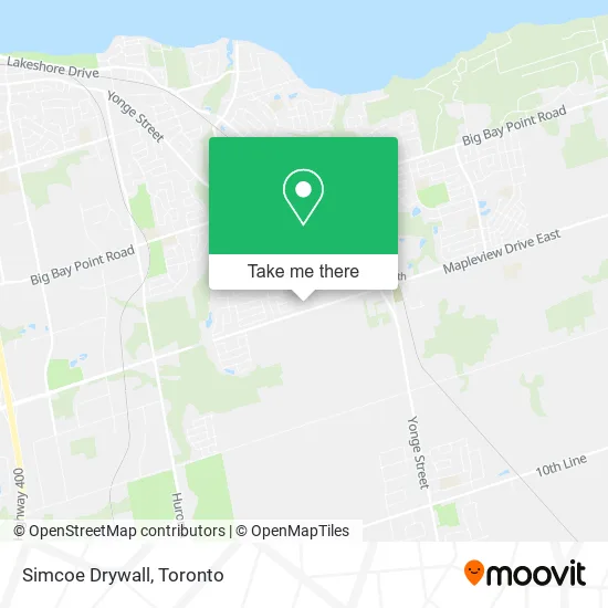Simcoe Drywall map