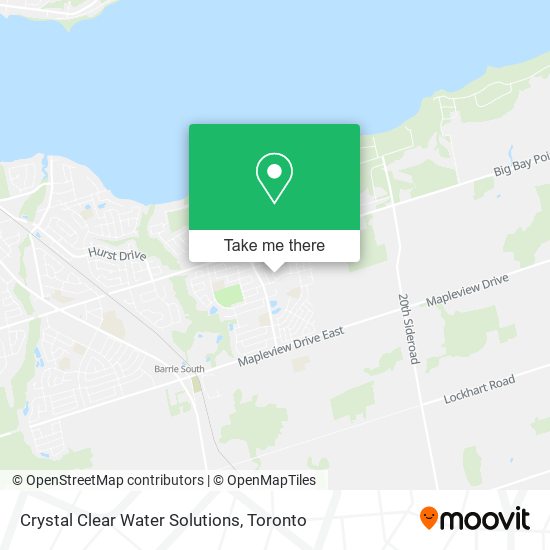 Crystal Clear Water Solutions map