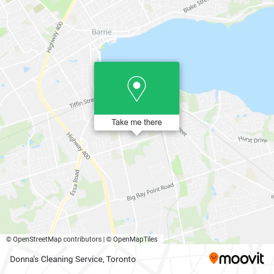 Donna's Cleaning Service map