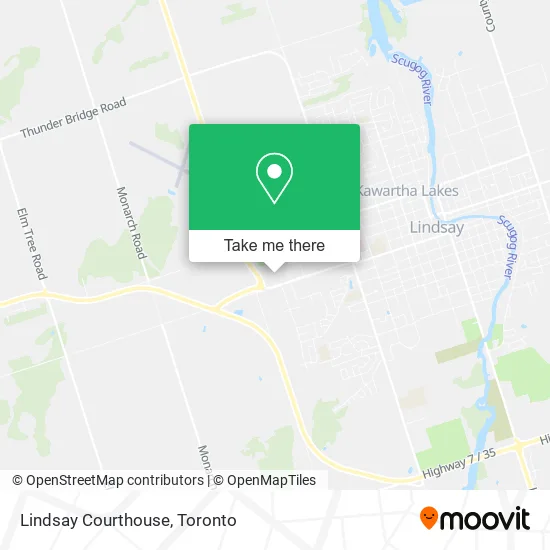 Lindsay Courthouse map