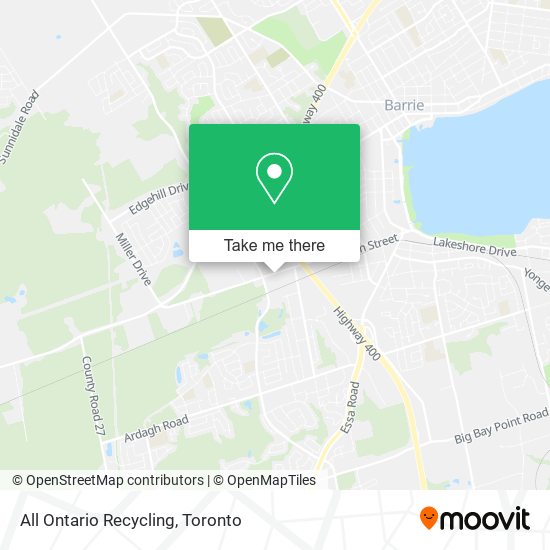 All Ontario Recycling map