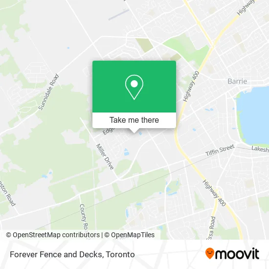 Forever Fence and Decks map