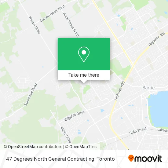 47 Degrees North General Contracting map