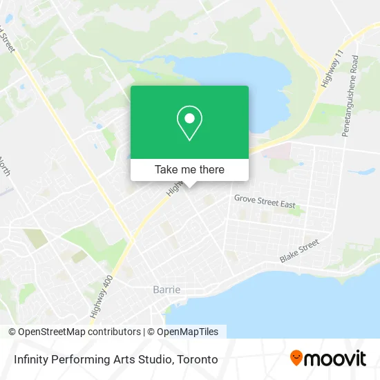 Infinity Performing Arts Studio map