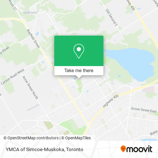 YMCA of Simcoe-Muskoka map