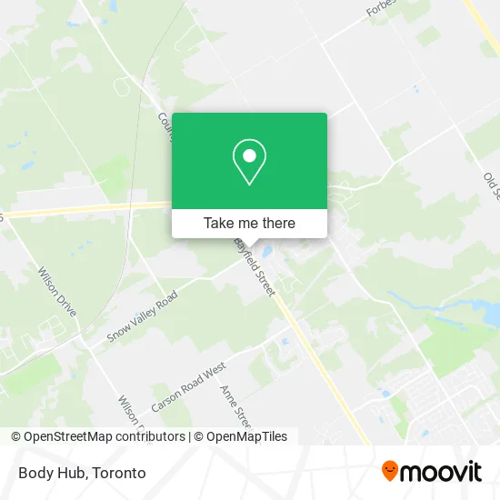 Body Hub map