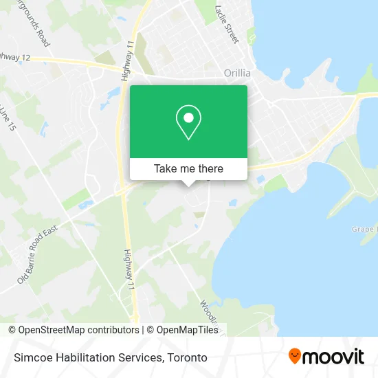 Simcoe Habilitation Services map
