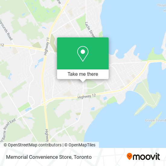 Memorial Convenience Store map