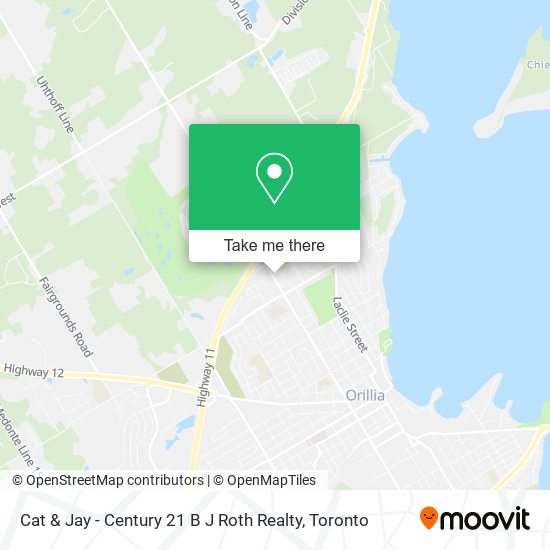 Cat & Jay - Century 21 B J Roth Realty map