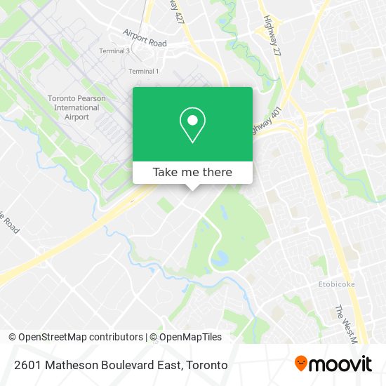 2601 Matheson Boulevard East map