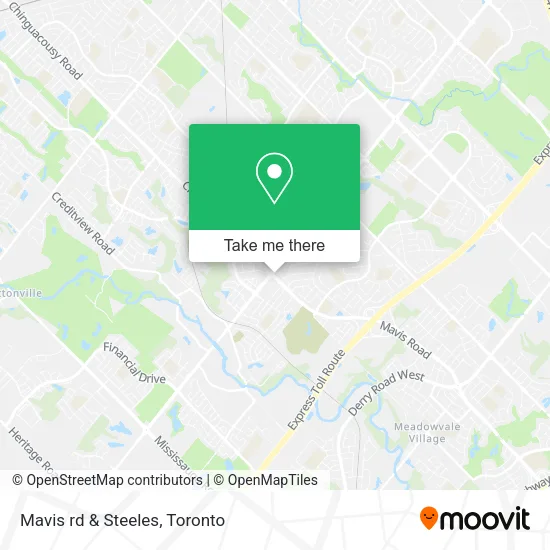 Mavis rd & Steeles map