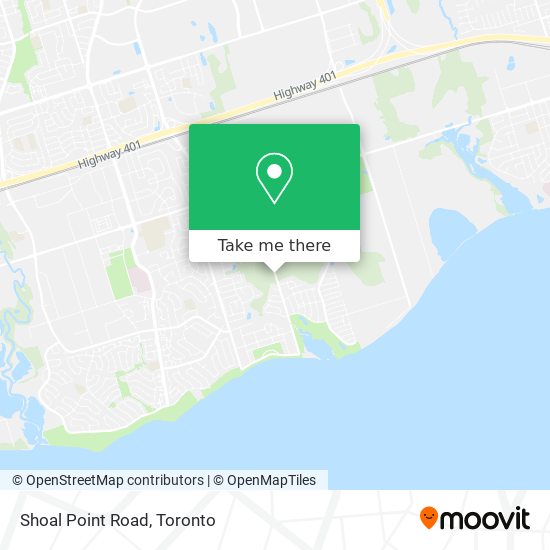 Shoal Point Road map