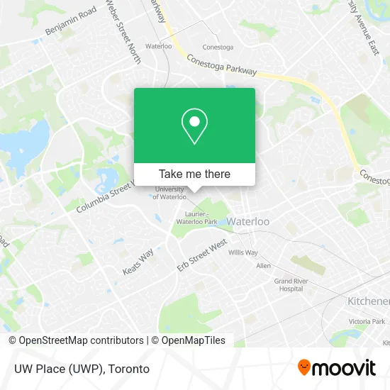 UW Place (UWP) map