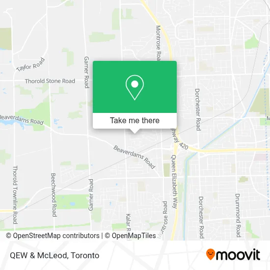 QEW & McLeod map