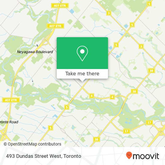 493 Dundas Street West map