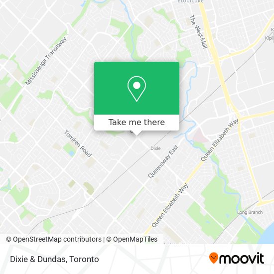 Dixie & Dundas map