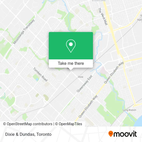 Dixie & Dundas map