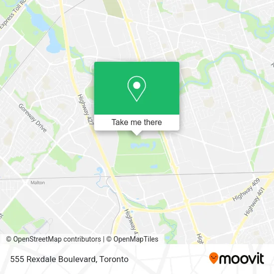 555 Rexdale Boulevard map