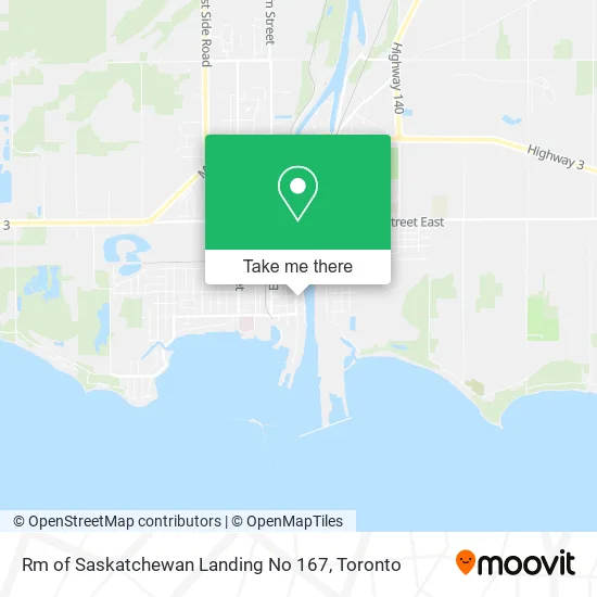 Rm of Saskatchewan Landing No 167 map