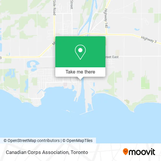 Canadian Corps Association map