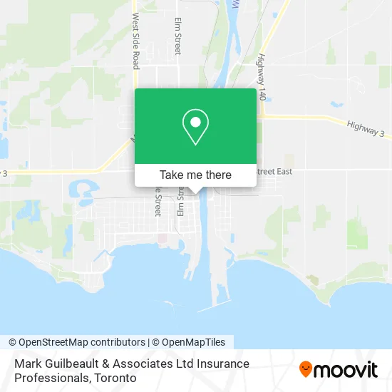 Mark Guilbeault & Associates Ltd Insurance Professionals map