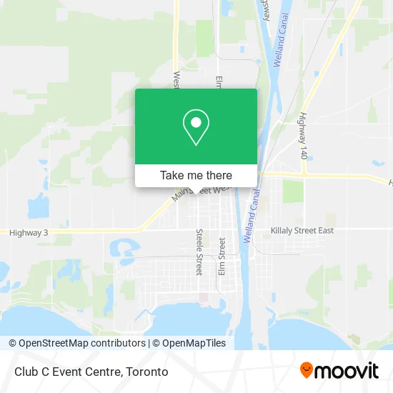Club C Event Centre map
