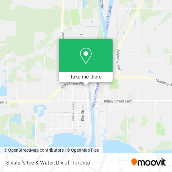 Shisler's Ice & Water, Div of map