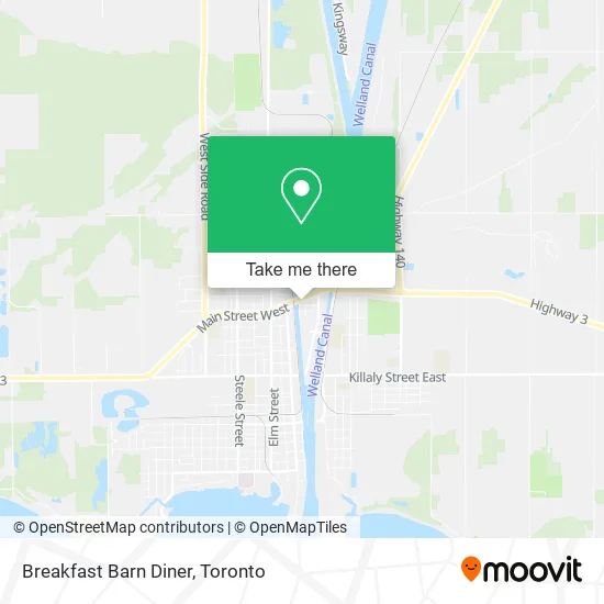 Breakfast Barn Diner map