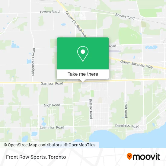 Front Row Sports map