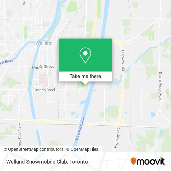 Welland Snowmobile Club map